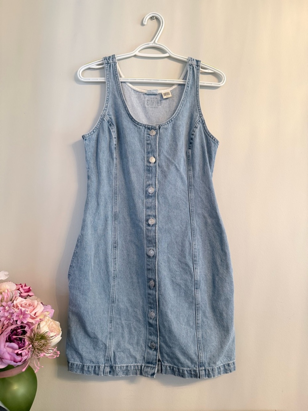 Levi’s Light Blue Denim Button-Front Dress